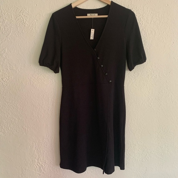 Madewell Cross Front Button Dress - Picture 4 of 9